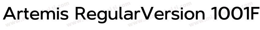 Artemis RegularVersion 1001Fontse字体转换